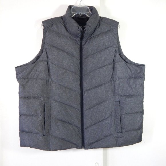 Lands' End Jackets & Blazers - LANDS END puffer vest coat jacket outerwear down filled gray plus 20W 22W 2X